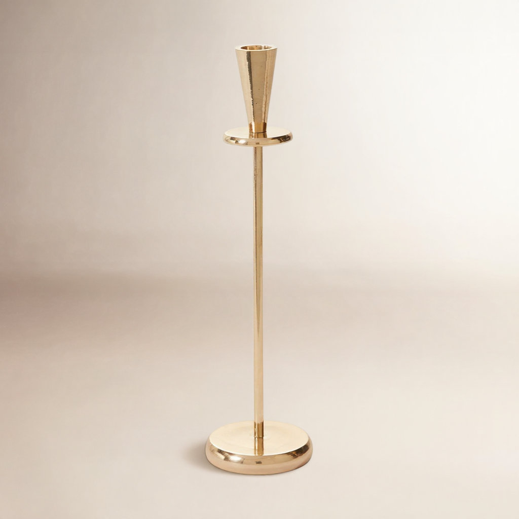 Corla Metal Candlestick Holder, 12.25" H x 3" W x 3" D