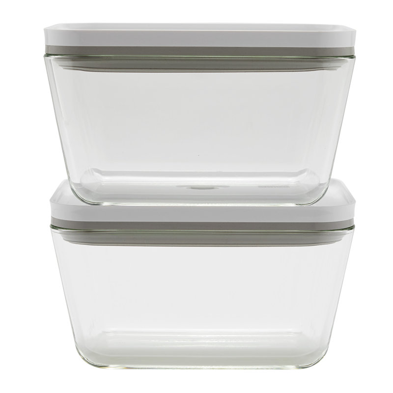 Fresh & Save Glass Airtight Meal Prep 2 Container Food Storage Set