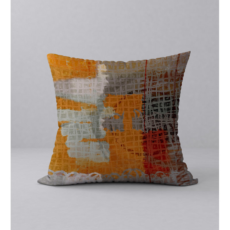 Housse de coussin carrée/insert, 18 po x 18 po