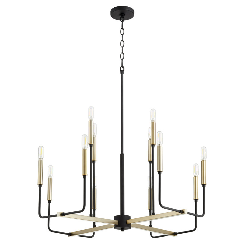 Lustre traditionnel/classique à 12 lumières de style bougie Arbuckle