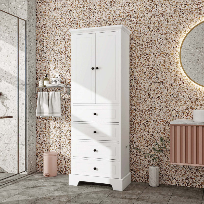 Armoire à linge Ventina, Noir