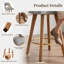 Swivel Linen Upholstered Counter Stool With Solid Wood Frame And Footrest-1751769965-1751769967