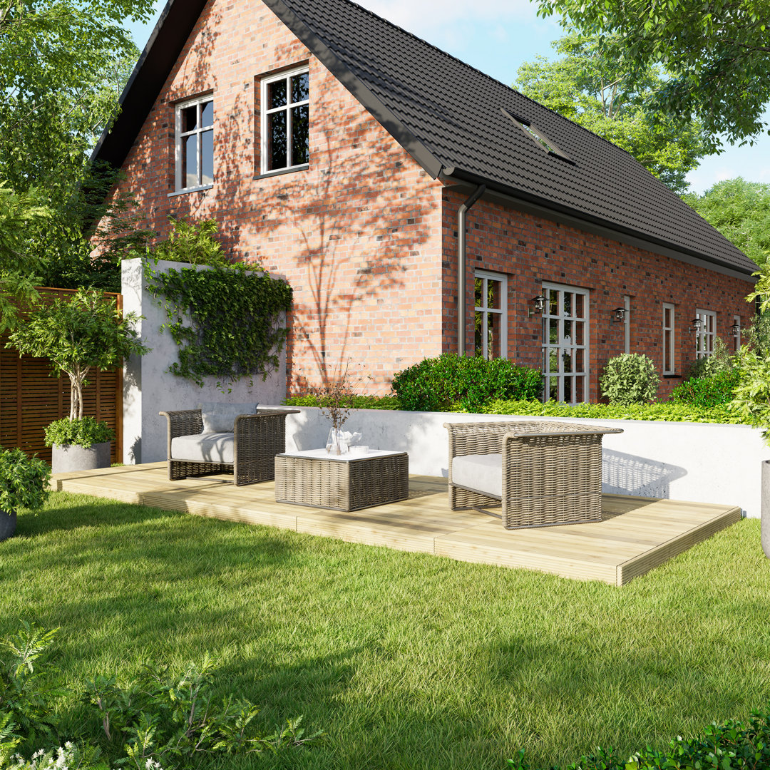 Powersheds 8 x 20ft Timber Pressure Treated Decking Kit - No Handrails