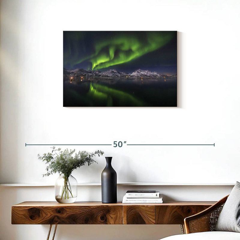 Alvord Northern Lights Reflection, H 20 po x l 30 po