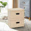 Bac de rangement pliable en tissu de lin-1048574565