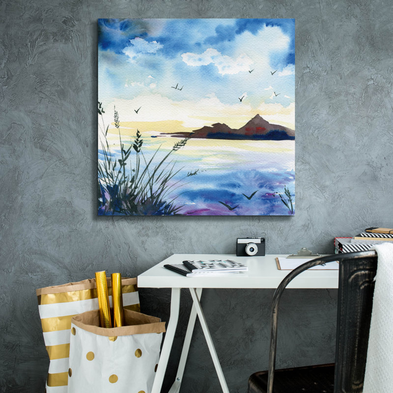 «Dusk» par Kristy, art mural sur toile, H 26 po x l 26 po x P 1,5 po