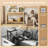 47.2" Fluted Console Table With 3 Drawers