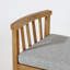 Tabouret de bar extérieur en teck rembourré Émile