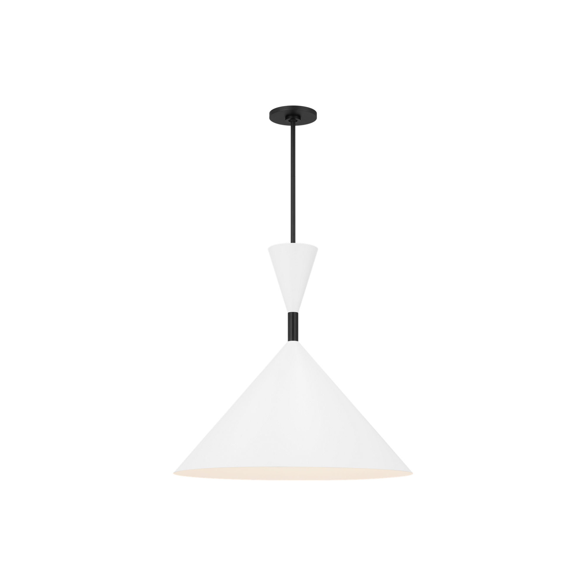 Bodhi Pendant, Midnight Black, 23.25" H x 24" W x 24" D