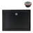 Streamline 42 in. x 34 in. Corner Acrylic Shower Base in Glossy Black with Left Drain, Drain Included-117295508