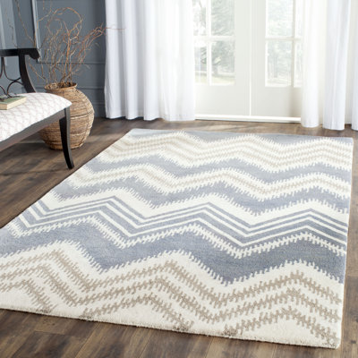 Simryn Hand Tufted Wool Chevron Rug