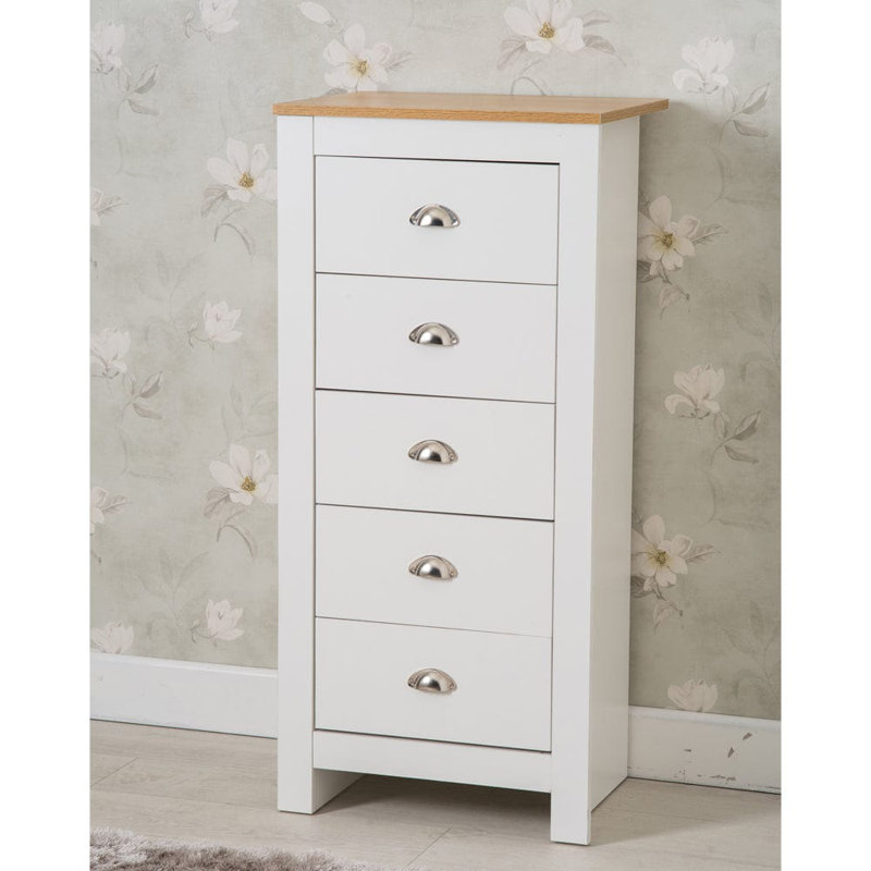 Odyle 53cm W Chest of Drawers, White/Oak