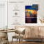 Avery Crossing Goldenes Land Vor Dunkelblauem Himmel-108556420
