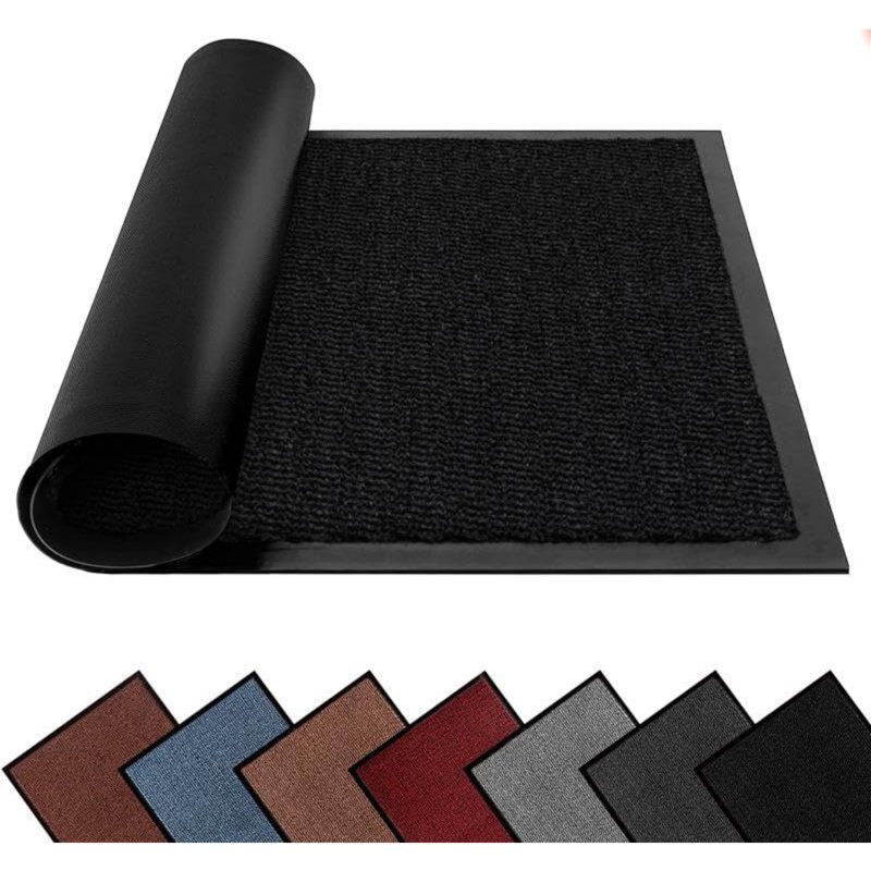 Doormat, Black, 80cm W  x 120cm L