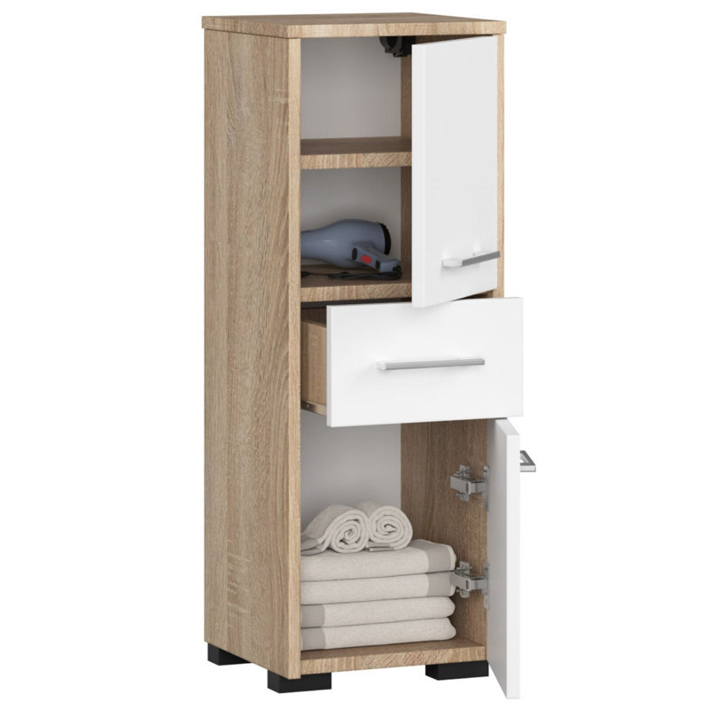 Emily-Jayne Bathroom Cabinet, Sonoma/White