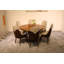 Vogue Lux Orange 61" Round Dining Set-1129307978-1114363437-1114363434