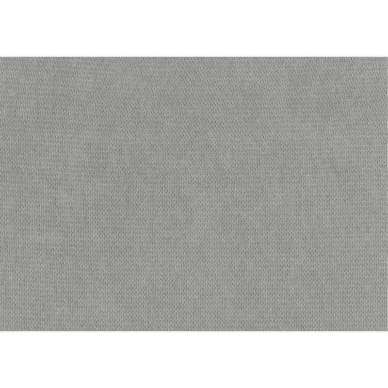 Tissu texturé gris, structure en bois massif, revêtement moderne pour salon.