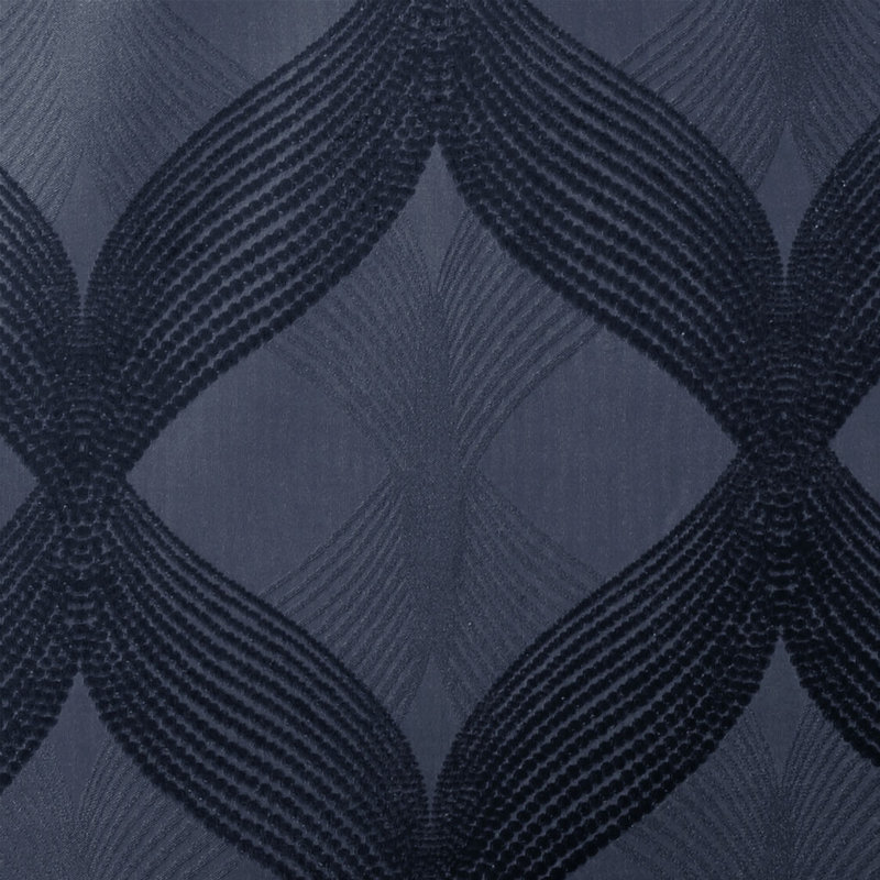 Rideau occultant en jacquard, Bleu marine, L 10,24 po x L 11,02 po