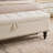 59" Bed Bench Ottoman With Storage Fabric