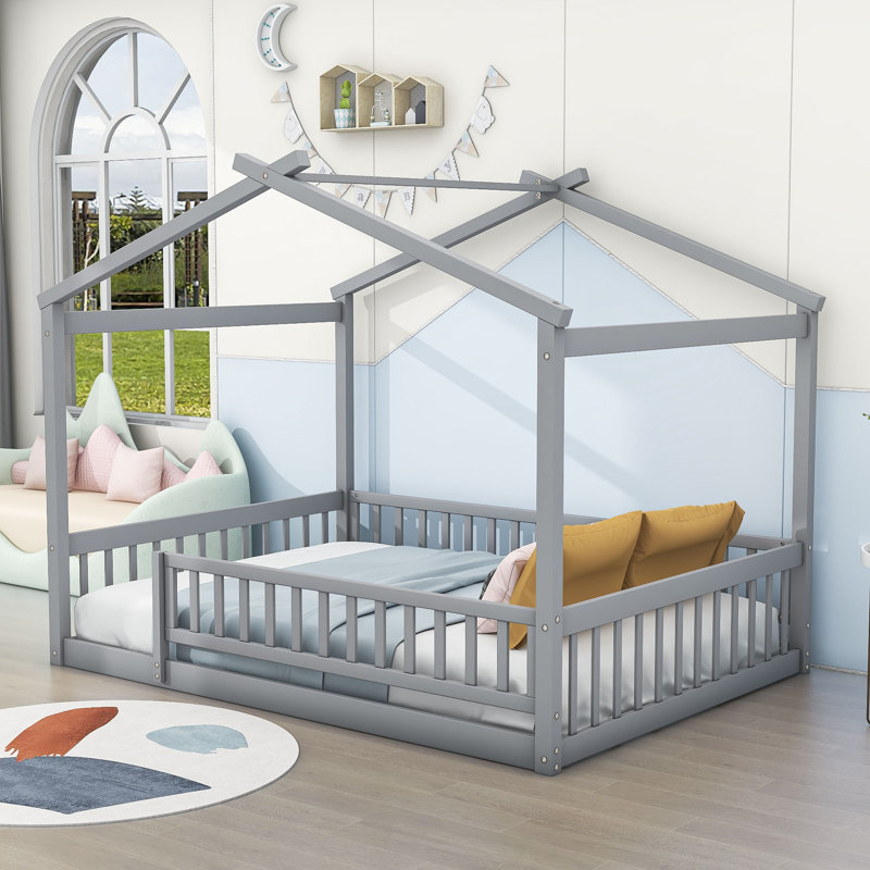 Galbin House Bed by Harper Orchard, Gray, Full