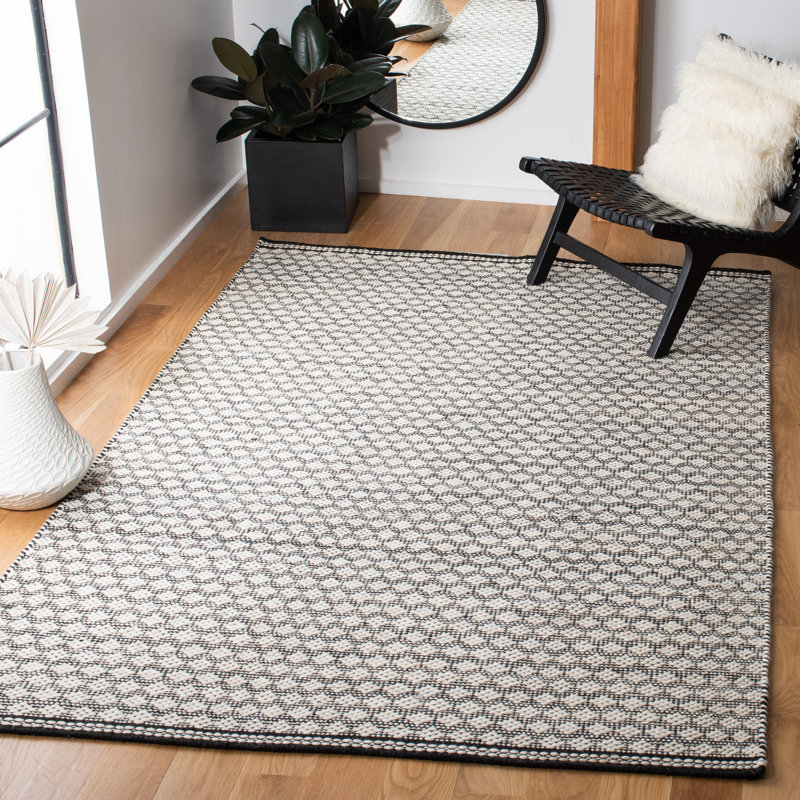 Tapis géométrique en laine / coton Kilim, Rectangle 8 pi x 10 pi