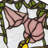 10"H Hummingbird and Hibiscus Round Stained Glass Window Panel