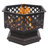 Horst 22.4'' H x 22'' W Iron Outdoor Fire Pit with Lid