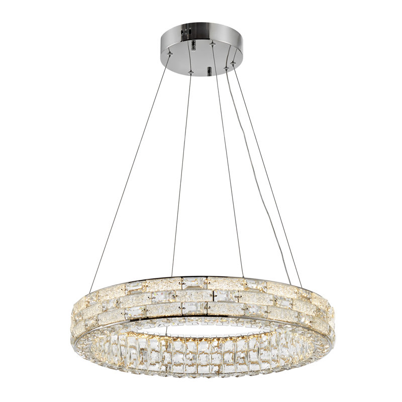 Lustre en cristal 1 lumière DEL CCT