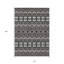 Tapis d'intérieur et d'extérieur lavable brun anthracite et ivoire 10 pi x 14 pi