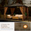 12 pi. L 10 pi. D Pavillon de jardin en acier