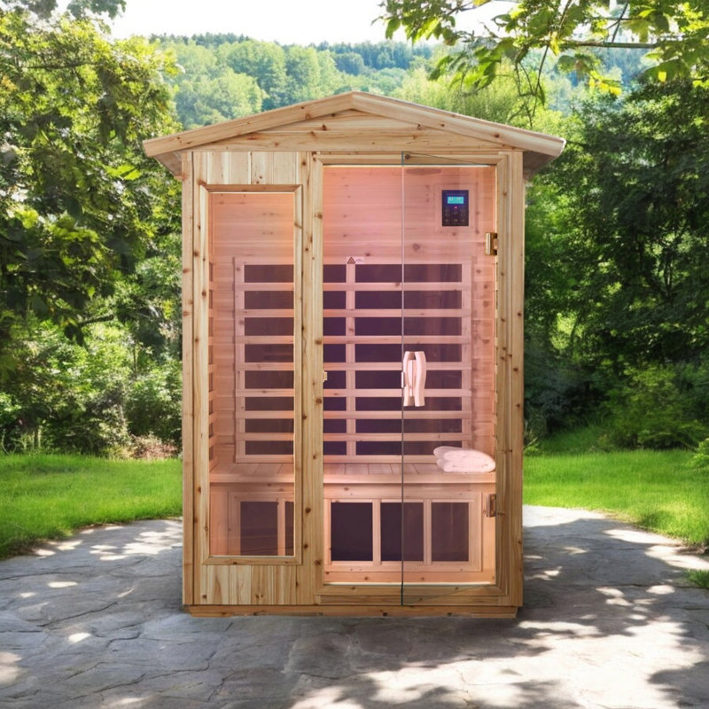 Sauna d'extérieur à infrarouge lointain pour 2 personnes SINOLUXE