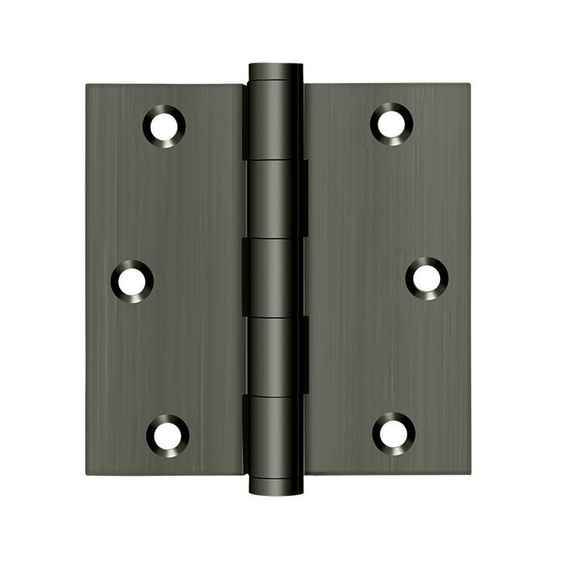 102'' x 102'' Butt Bearing Hinge, Antique Nickel