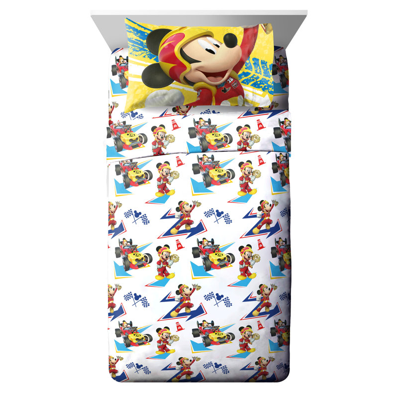 Ensemble de draps en microfibre Mickey Mouse
