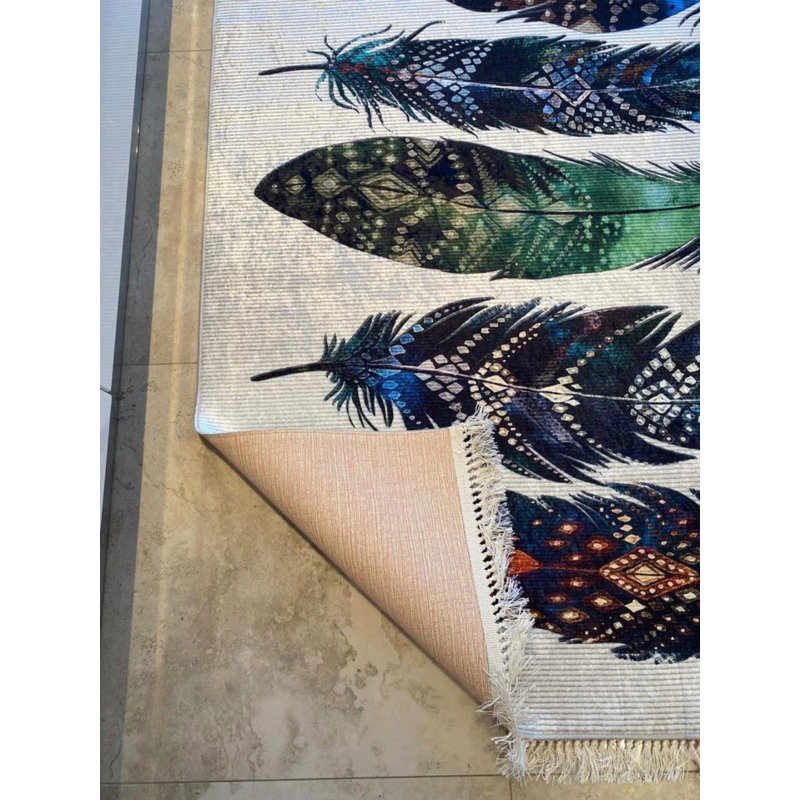Tapis Maryemma avec envers antidérapant, Rectangle 3 pi 11 po x 6 pi 7 po