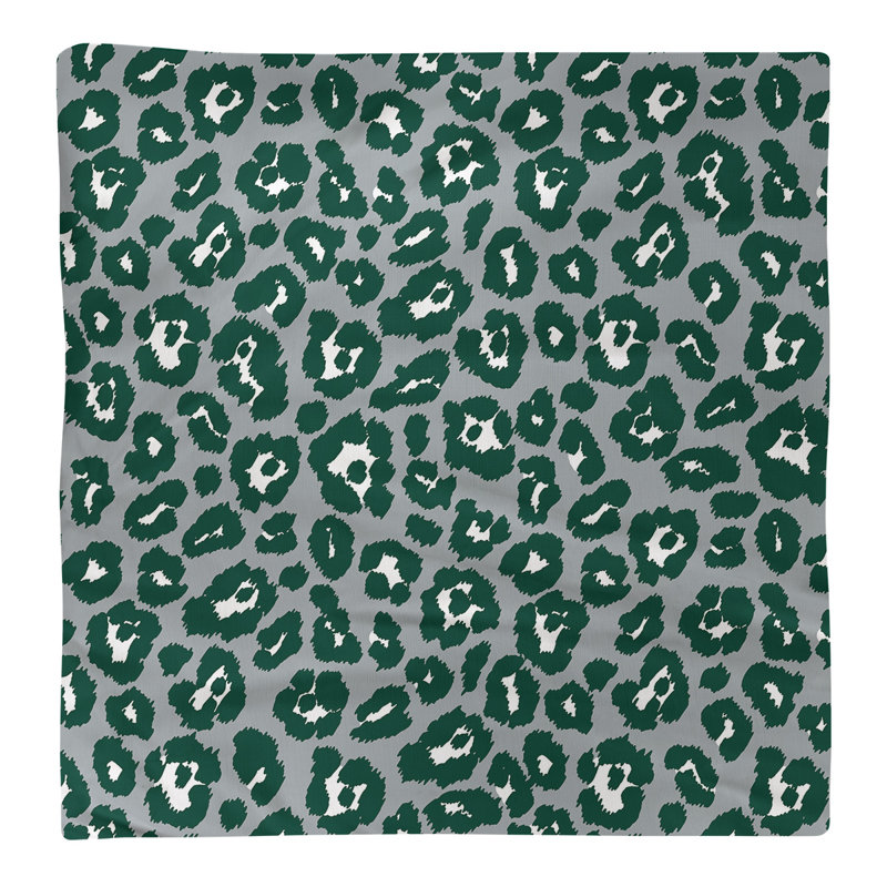 Polyester Animal Print Square Napkin, Gray/White, 22" x 22"