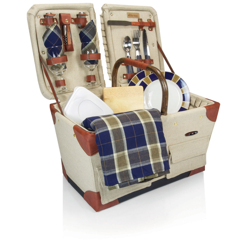 Pioneer Deluxe Picnic Basket for 2