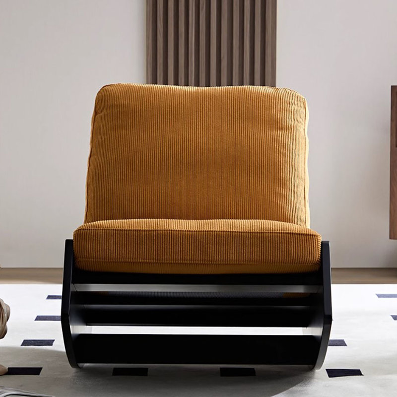 Chaise berçante de loisir en tissu italien simple