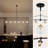 6 - Light Dimmablesu Sputnik Chandelier Bubble Glass Chandelier Modern Linear Chandelier