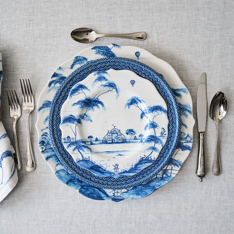 Country Estate Dessert/Salad Plate, Delft Blue/White