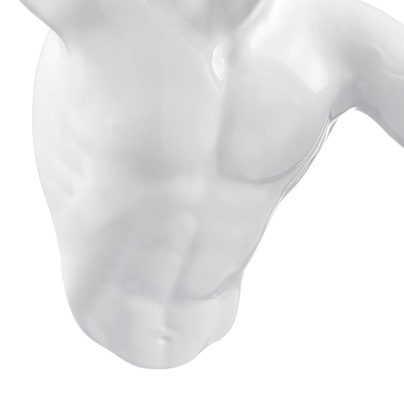 Sculpture murale lustrée, Blanc