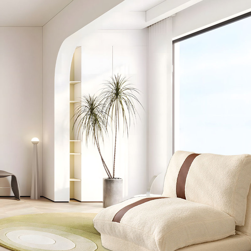 Fauteuil à billes et méridienne standard, Fausse fourrure