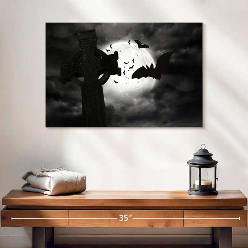 Hitzel Graveyard Bats, 16" H x 24" W
