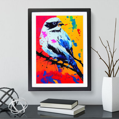 Paint Splash Bird No.5 - Framed Print
