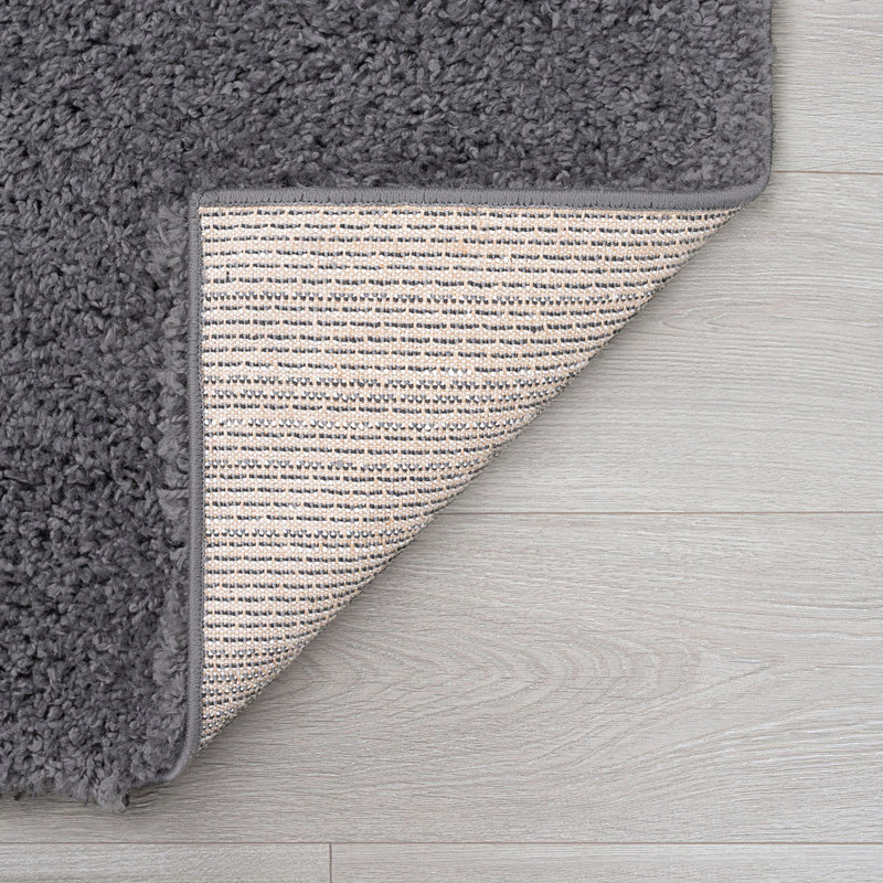 Athens Performance Gray Shag Rug, Runner 2'3" x 7'3"