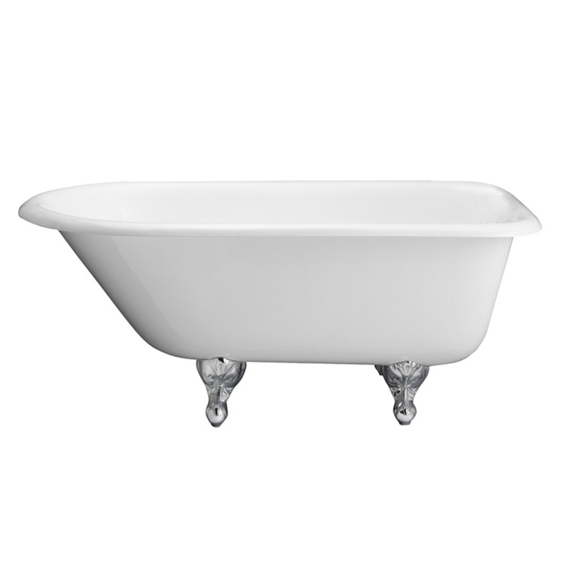 Baignoire de trempage à pattes 54" x 30", Chrome poli
