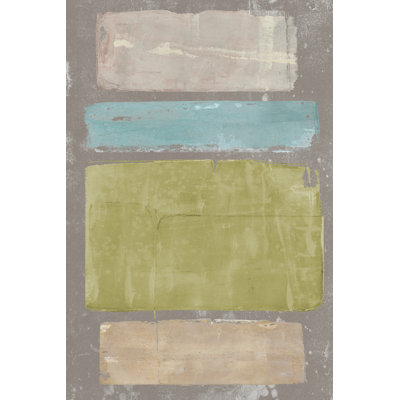 Panelled Colors II 1 Piece Wrapped Canvas Wall Art