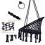 Balancelle en hamac avec hamac suspendu en corde de coton de 330 lb pour l'intérieur et l'extérieur-711296101