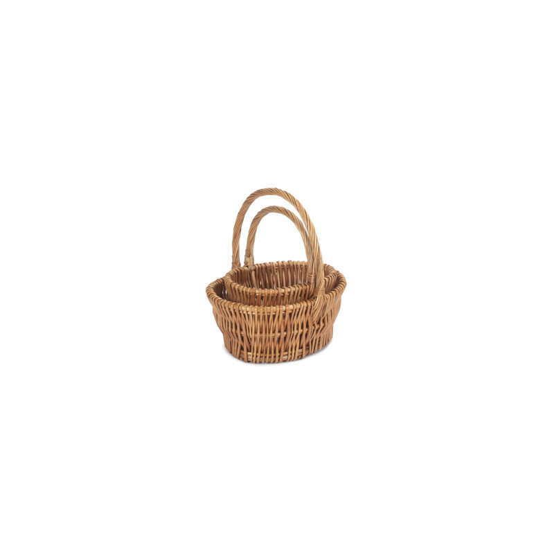 Wicker 2 Piece Basket Set