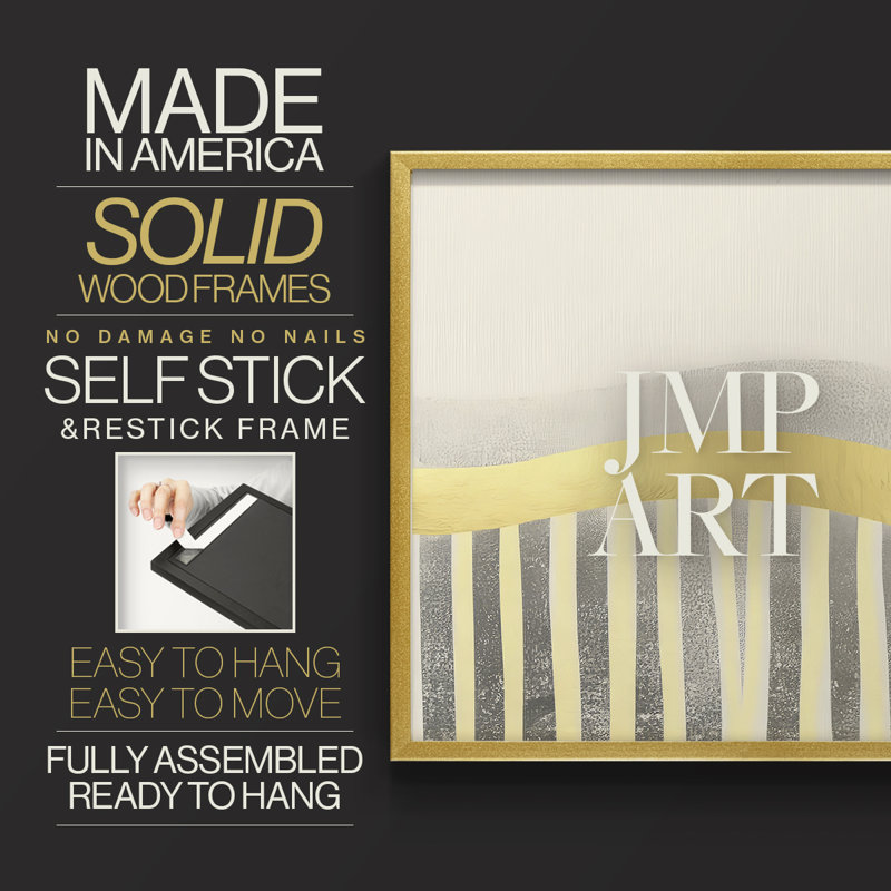 Abstract Series-X -Framed Print - Restickable, 8" H x 10" W