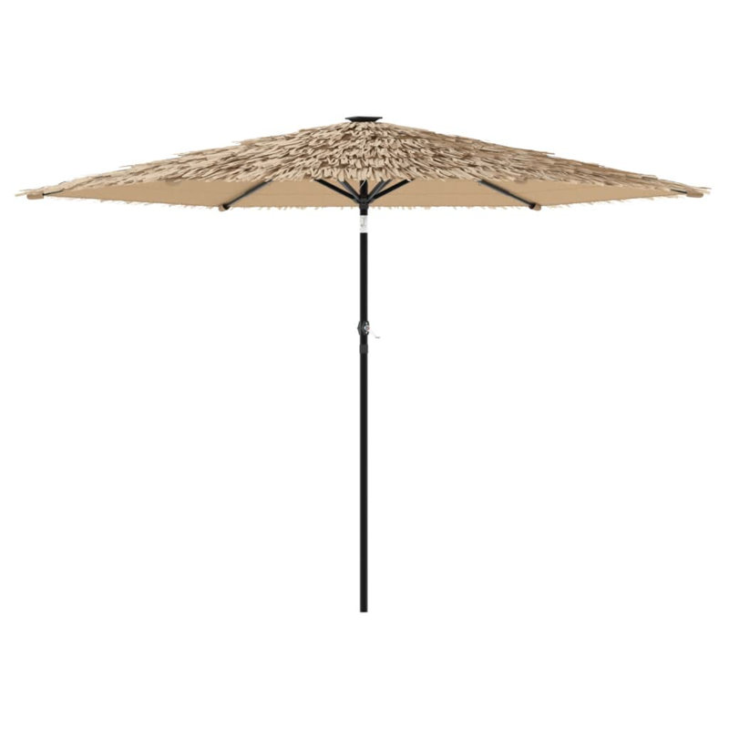 Beach Parasol, Brown, white and pink, 225cm H x 288cm W x 288cm D